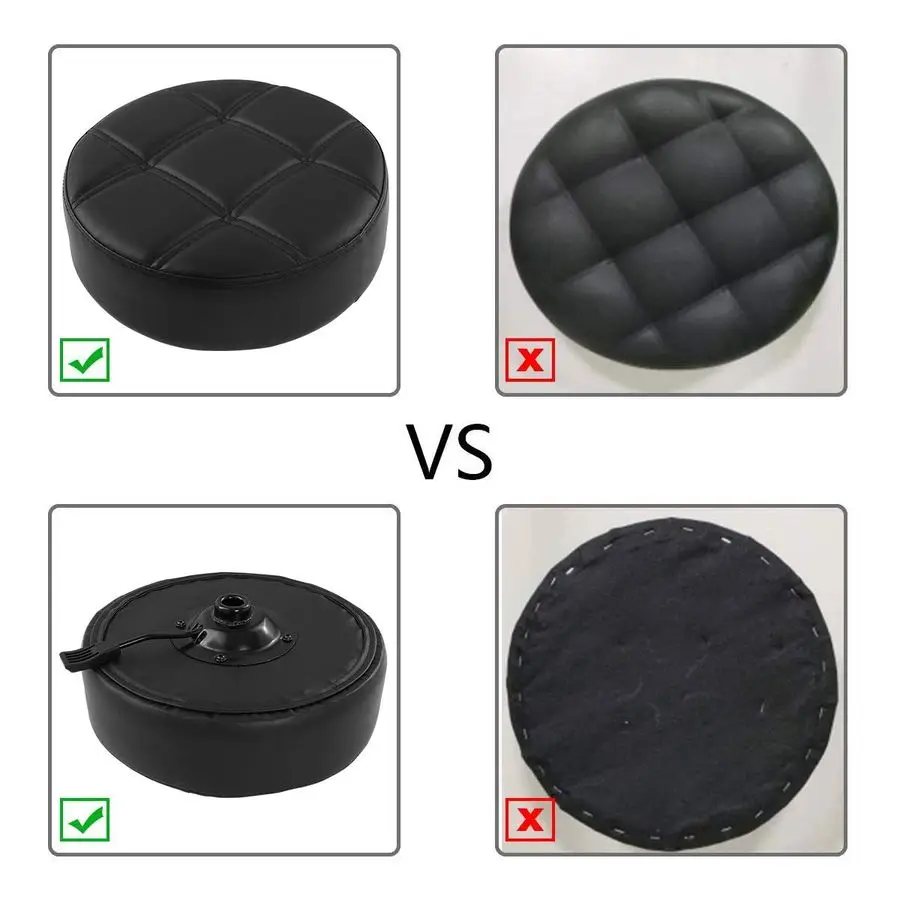 Tabouret pour travail en magasin, cils de Salon de tatouage médical, tabouret de chaise hydraulique robuste pour esthéticienne avec roulettes noir, avec repose-pieds