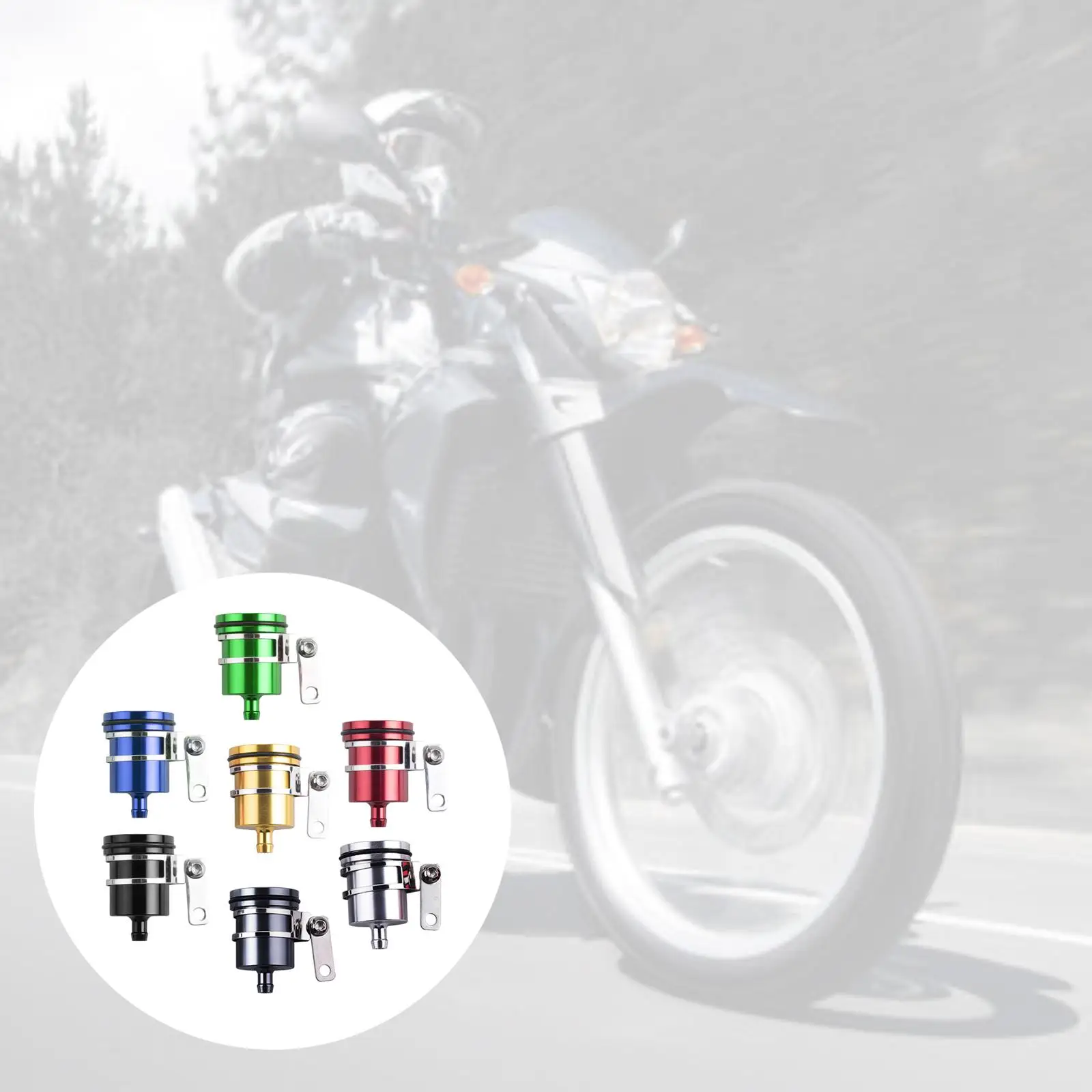 

Front Aluminum Motorcycle Brake Fluid Reservoir Clutch Master Cylinder Fluid Reservoir Universal Replacement Supplies for