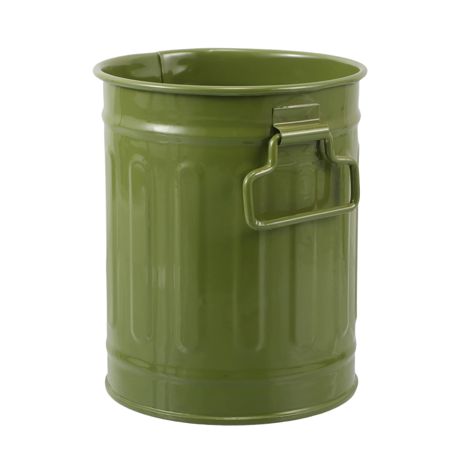 

Iron Pen Holder Garbage Container Flower Buckets for Cut Flowers Desk Storage Green Pencil
