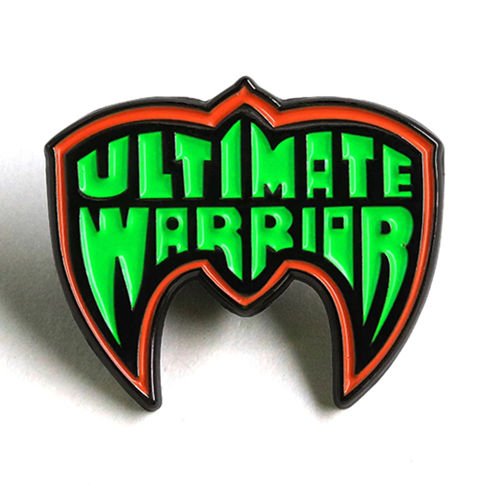 Ultimate Warrior Mask Enamel Pin Wrestling-Badge World Wrestling Federation Brooch 80s Vintage jewelry