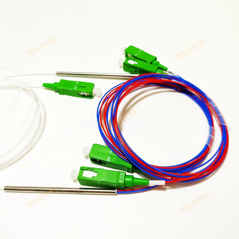 Imagem -05 - Fbt Fibra Óptica Divisor com Conector sc Apc 09 mm Relação de Divisor Opcional Acoplador Desequilibrado Ftth 10 Pcs Lot Alta Qualidade 1x2