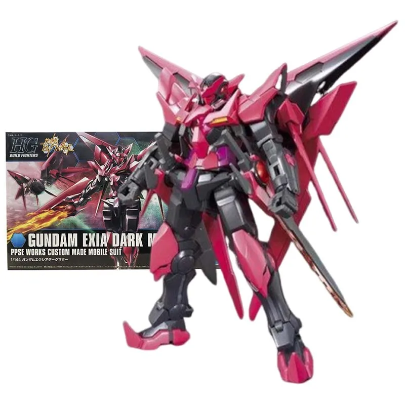 

Фигурка Bandai Gundam Model Kit Аниме Фигурки HG Exia Dark Matter Mobile Suit Gunpla Фигурка Игрушки для мальчиков Детский подарок