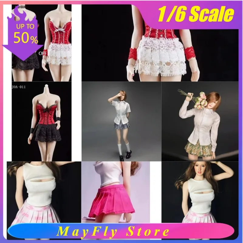 in-stock-1-6-scale-female-soldier-pleated-shirt-vest-set-clothes-model-fit-12inch-ph-action-figure-body-dolls-accessories