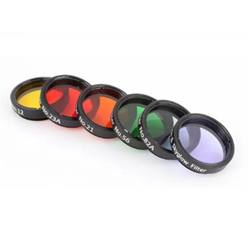 Angeleyes 1.25 Inches Yellow Orange Red Green Blue Moon Nebula Filter Astronomical Telescope Six Color Filters for Choose