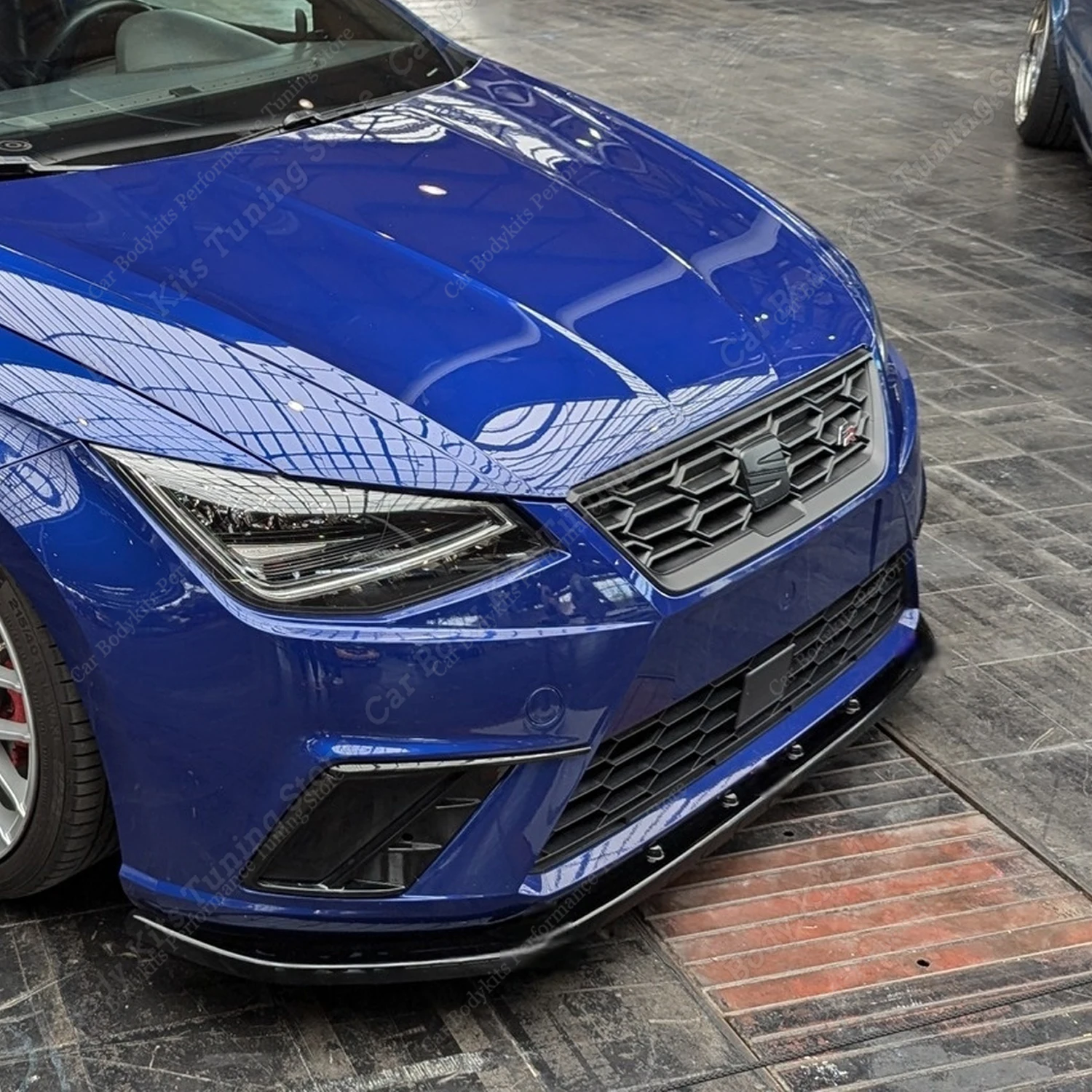 

For Seat Ibiza MK5 Standard/FR 2017-2025 Car Front Bumper Lip Lower Diffuser Splitter Canard Spoiler Body Kit Tuning ABS Black
