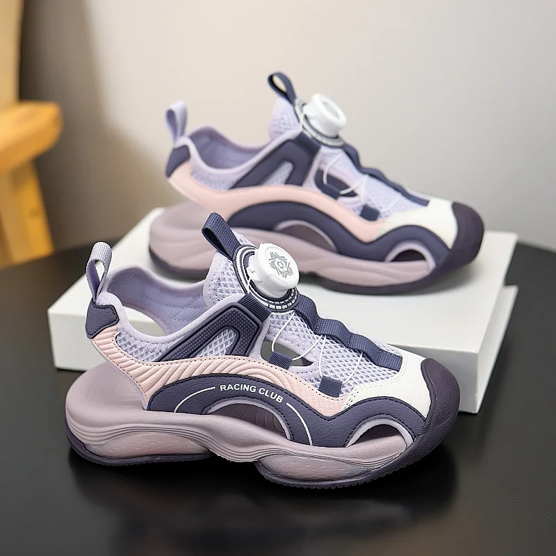 

Lightweight Kids Running Sneakers Breathable Upper Non Slip Rubber Sole Outdoor Daily Sports Footwear