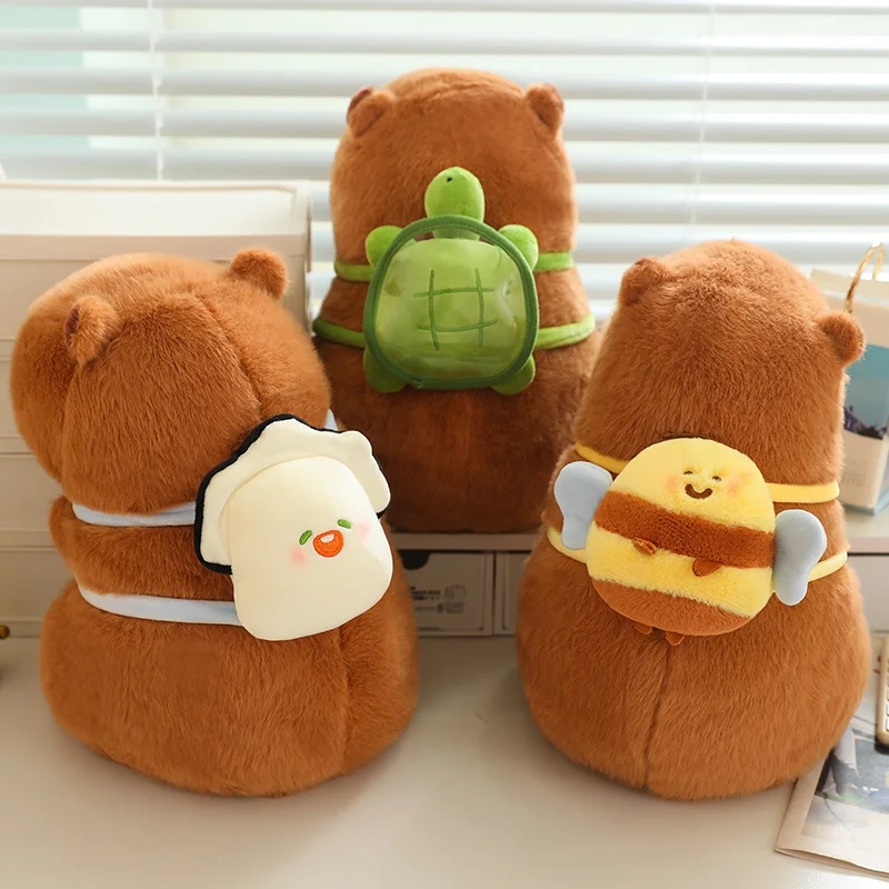 

New Creative Fully Turtle Oysters Capybara Plush Toys Cute Stuffed Animal Cartoon Capybara Baby Appease Doll for Girls Xmas Gift