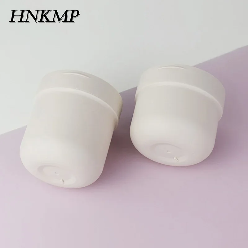 

1pcs 300/400ml Refillable Makeup Remover Jar With Spoon Plastic Empty Makeup Jar Pot Travel Face Cream Lotion Cosmetic Container