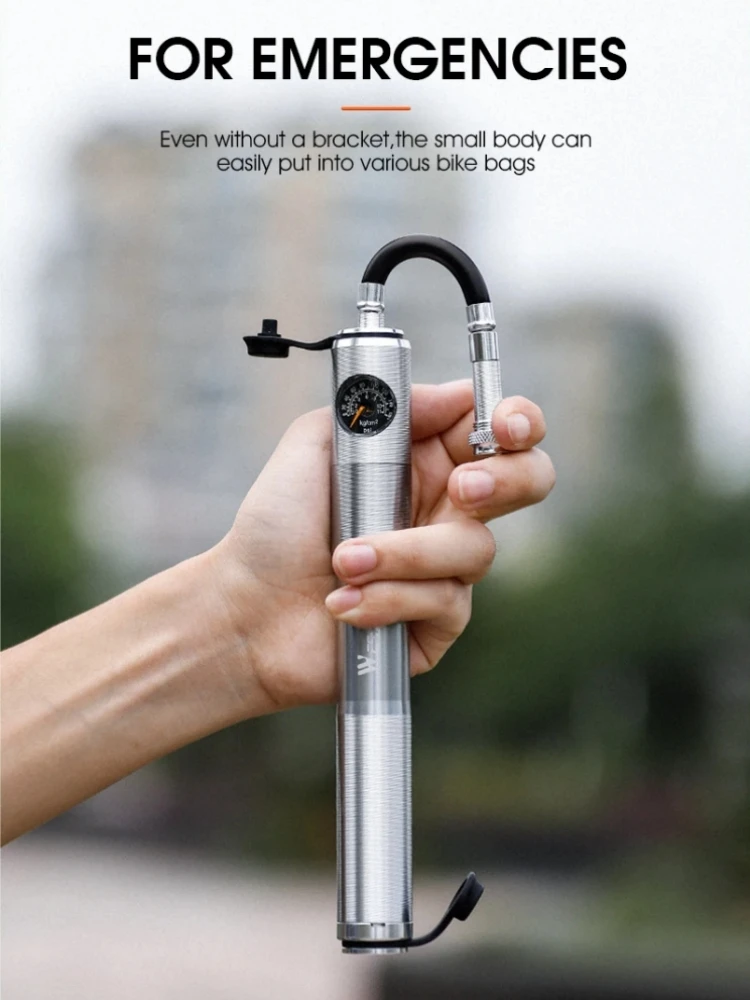 AliExpress West Biking WEST BIKING 160PSI Bike Pump With Gauge Portable Aluminum Alloy Bicycle Pump For Schrader&Presta Valve MTB Road Bike Accessories