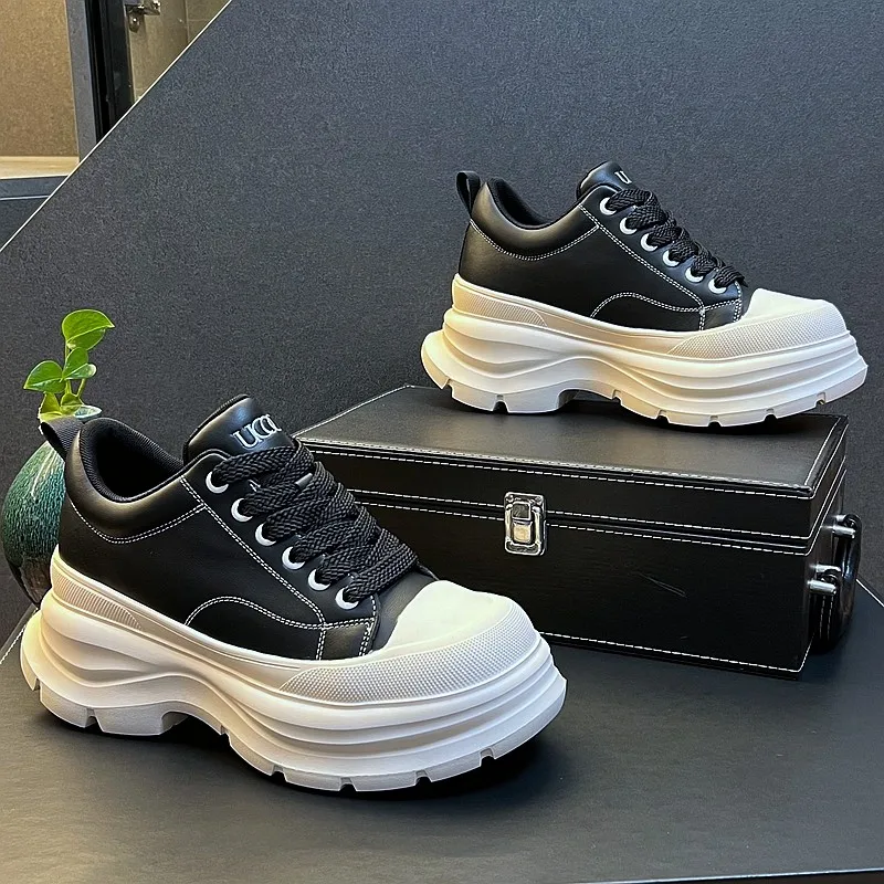 

New Arrival Men Fashion Casual Shoes Luxury Designer Youth Trending Thick Bottom Mesh Breathable Spring Autumn Sneakers