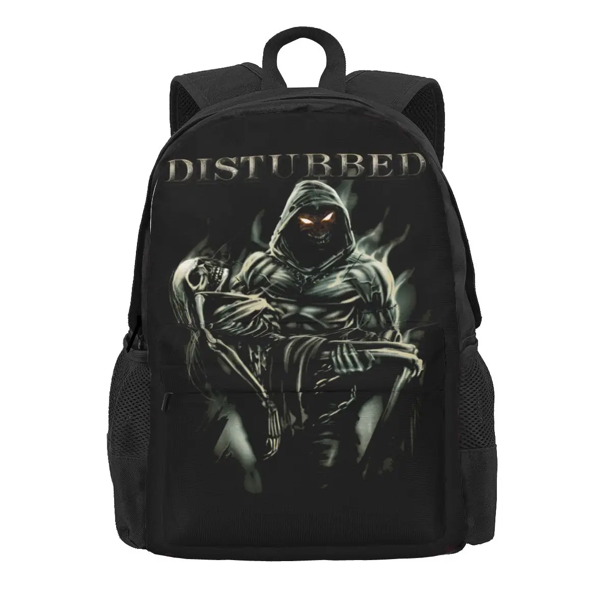 Disturbed Lost Souls Black Classic Rock Metal Band Large Capacity Backpack Print Beach Bag Personalised Outdoor Running