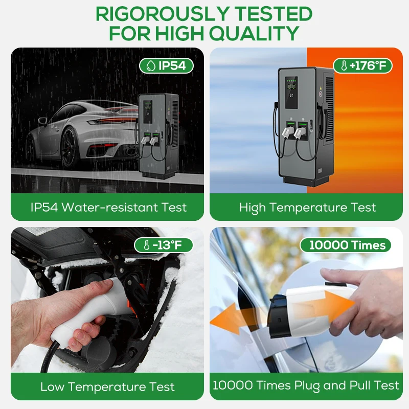 Wholesale Reliable Dc Ev Fast Charger Pile with 400v Ip54 Gbt Electric Vehicle Charging Station Quick 120kw Dc Ev Charger