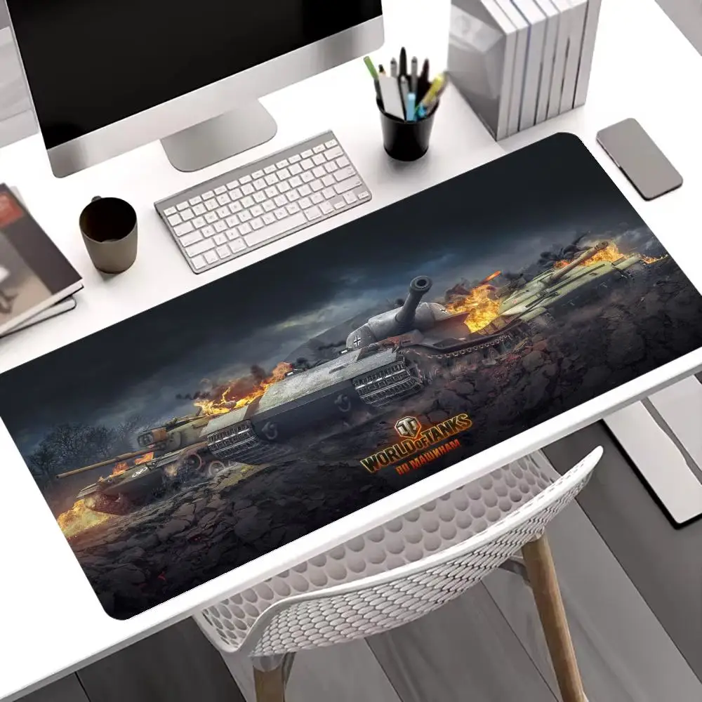 

Cool Tank Mousepad XXL Mouse Pad Large Gaming Non-slip Seamed Edge Mousepads Gamer Keyboard Laptop Tablet Mat Mini PC Playmat