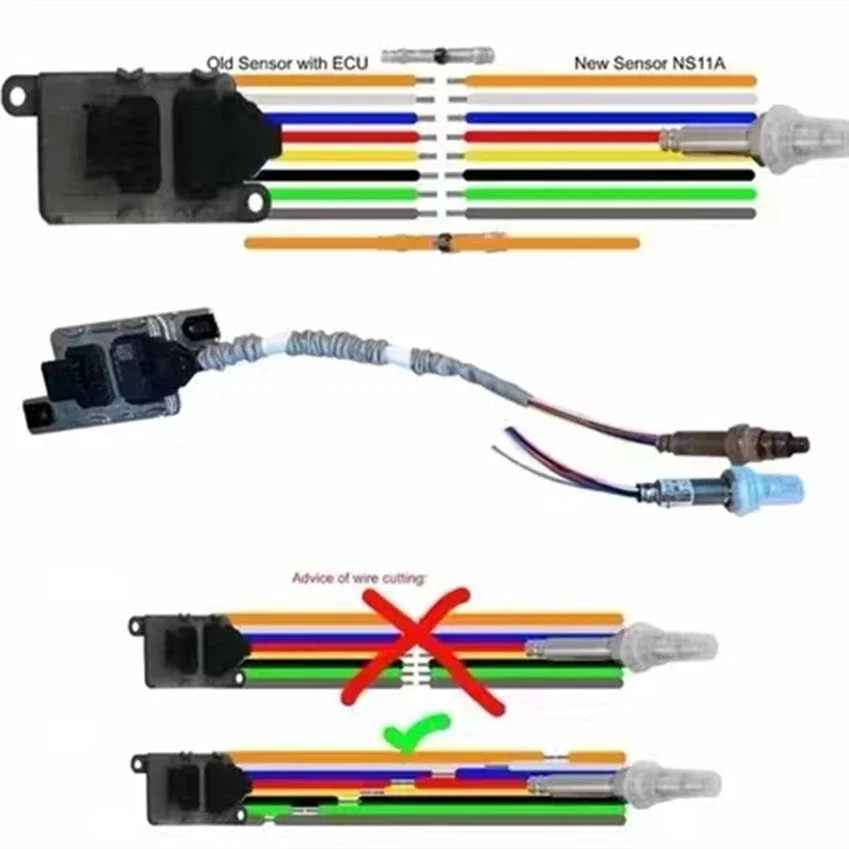 NEW 059907807AA  059907807J NOx Sensor Repair Kit, NOx Sensor Probe For VW Touareg 3.0 V6 TDI 2010-2016 Porsche cayenne 2016 3.0