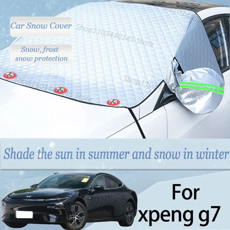 For xpeng  g7 car Snow Windscreen, Snow, Frost, Dust and UV Visor, Winter car clothing, thick magnetic