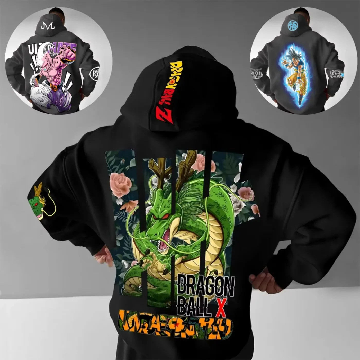 

Уличная анимационная периферийная одежда Dragon Ball, высококачественная толстовка с принтом, осенне-зимняя повседневная спортивная толстовка в стиле ретро