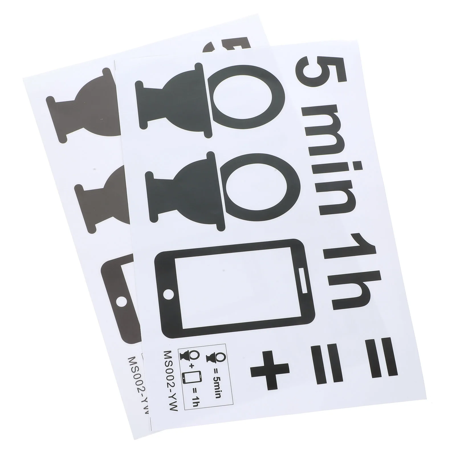 

2 Sheets PVC Toilet Stickers Warning Decals Bathroom Wall Cute Men Women Hair Easy Remove Smooth Surface Glass Door Window