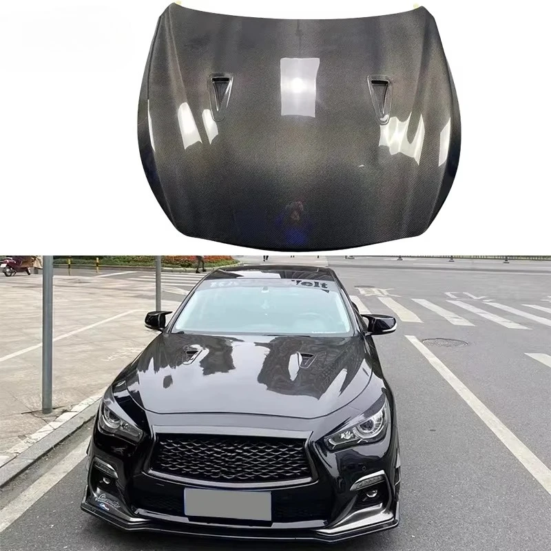 

Q50 GTR Style High Quality Carbon Fiber Engine Hood Bonnet Engine Cover Hood for Q50