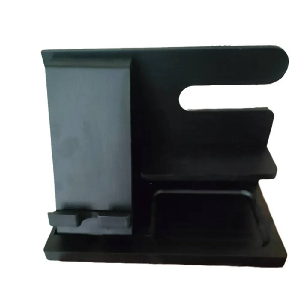 Massief houten oplaadtelefoonhouder Ruimtebesparend Stabiel Groefontwerp Horlogeorganisator Afneembaar telefoondockingstation