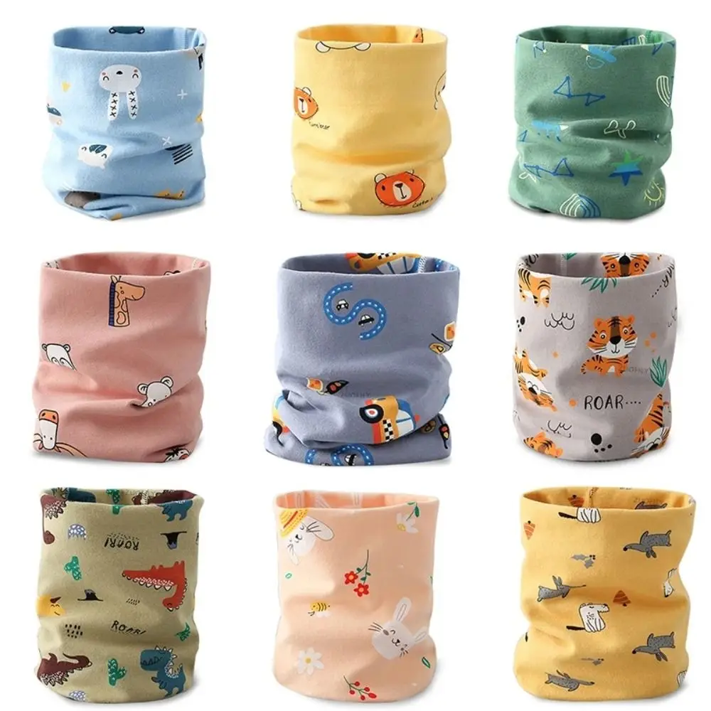 

Bib Thermal Neck Warmer Thickening Neckerchief Baby Kids Winter Scarves Cotton Warm Boy Girl Scarf Children Kids Child