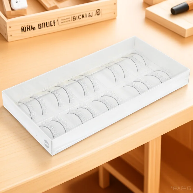 

10 Pairs Practice Eyelashes False Strips Eyelids Extensions Fake for Training Fiber