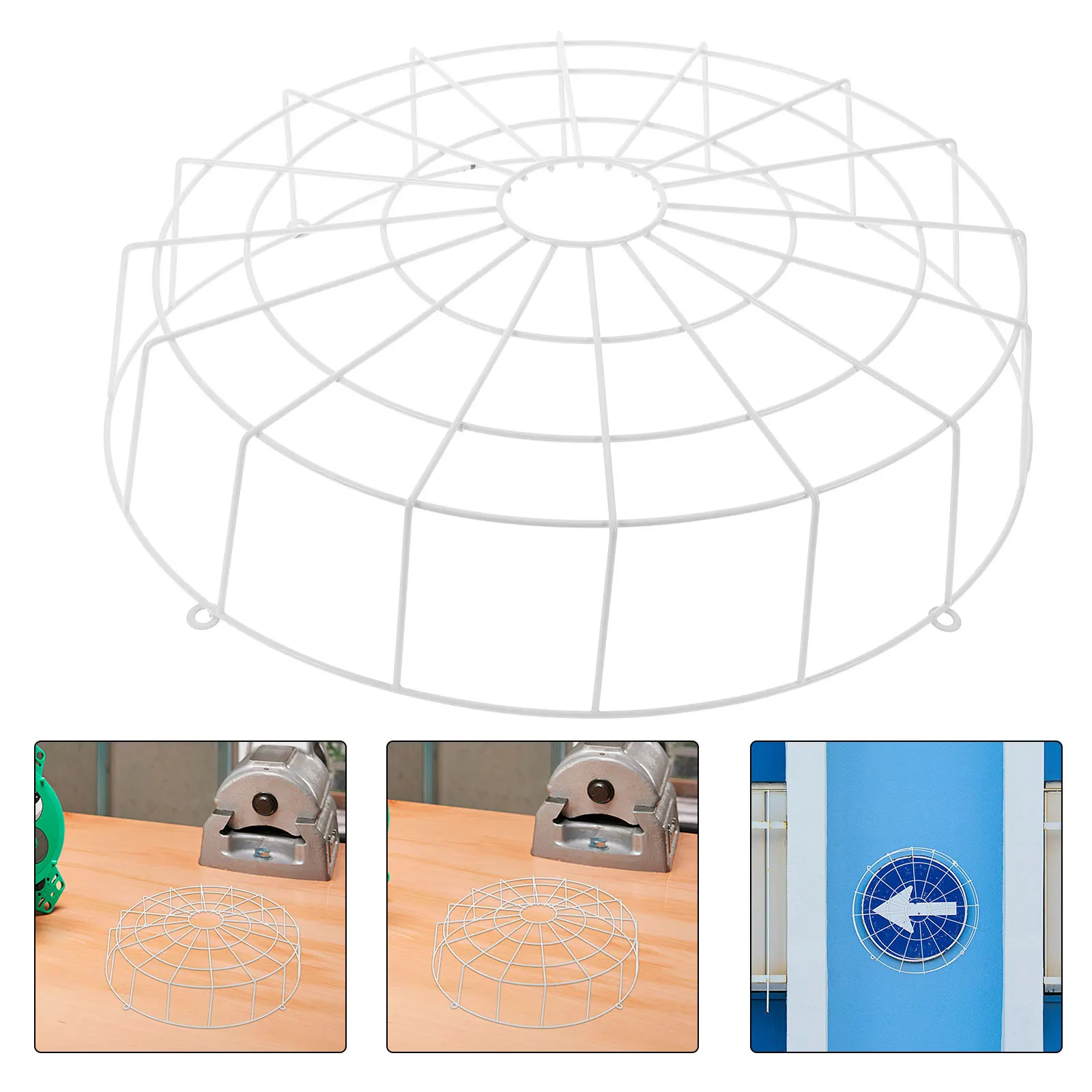 Ceiling Light Protective Cover Robust Mesh Cage Prevents Bulb Shards Impact Stopper Emergency Exit Sign Light Cover