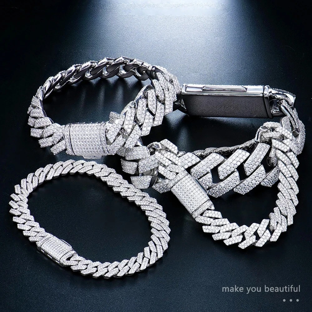 GRA Certified D Color VVS1 Moi - Cuban Link Chain 12Mm recension och pris