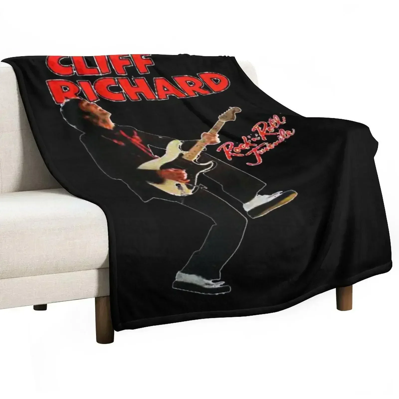 Cliff Richard Throw Blanket Cozy Napping Blanket Gift for Mom Dad