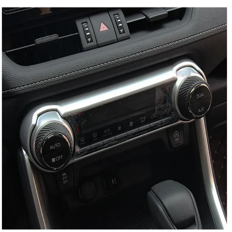 For Toyota RAV4 2019 2020 2021 2022 2023 Styling Inner Trim Conditioning Middle Air Condition Switch Button Outlet Vent Hoods