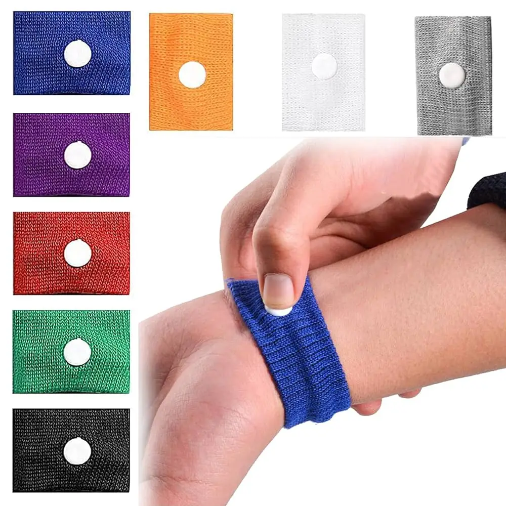 20 قطعة مكافحة دوار الحركة الأساور المعصم العصابات مكافحة الغثيان الأساور Carsickness Seasick المعصم دعم إكسسوارات رياضية
