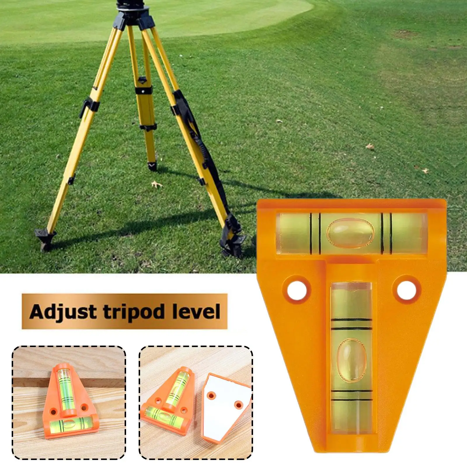 Horizontal Plastic Mini T Type Spirit Level T-type Scope Triangle Level Measuring Kit Level Bubble Inclinometer