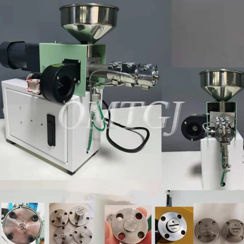 Single Screw Extruder Desktop Plastic Injection Molding Machine Polymer Material PP ABS Extrusion Small Extruder 110V/220V SJ15