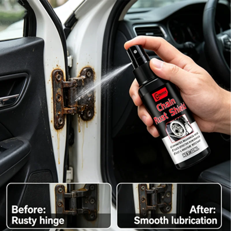 Car anti-rust spray, wheel maintenance tools, odourless, nozzle design, suitable for stainless steel, vehicles, tools, kitchenwa