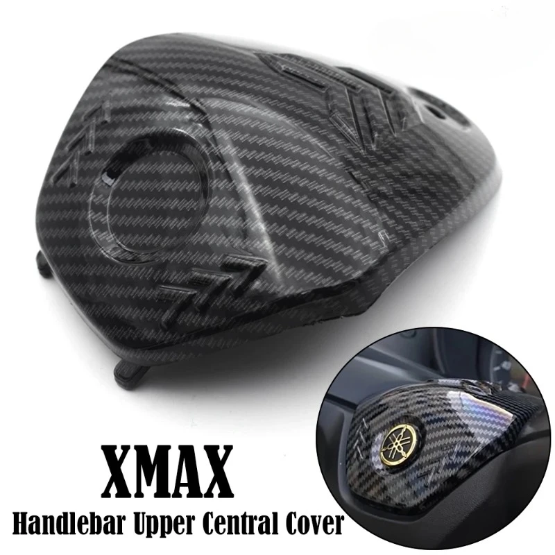 Para YAMAHA XMAX 300 XMAX 250 XMAX400 guardabarros trasero de fibra de carbono para motocicleta manillar cubierta Central superior luz