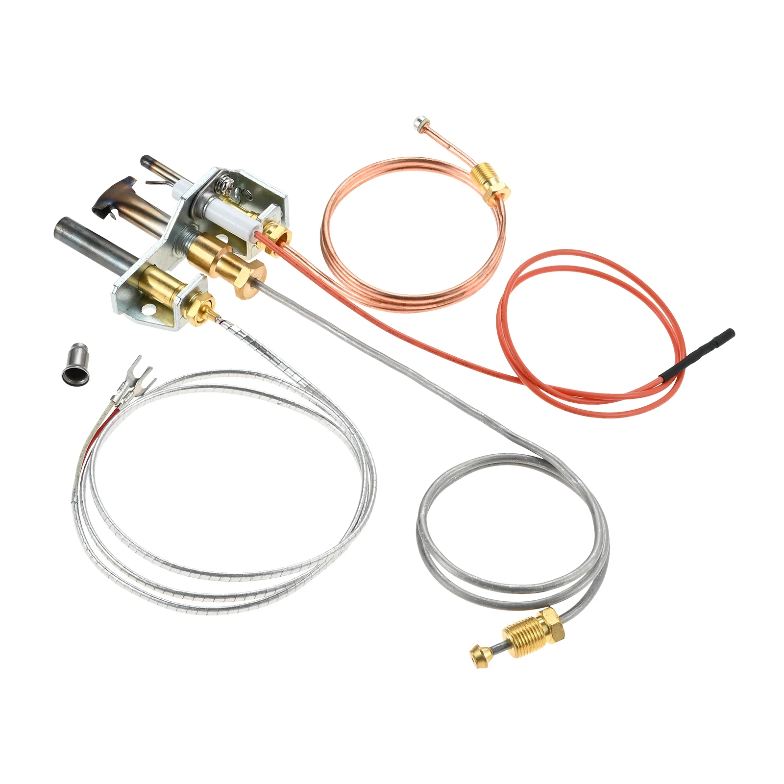 1Set 4021-732 Pilot Assembly With Spare LP Nozzle Fit for Heatilator Heat-N-Glo Fireplace Quadrafire Replacement DV-400 DV400