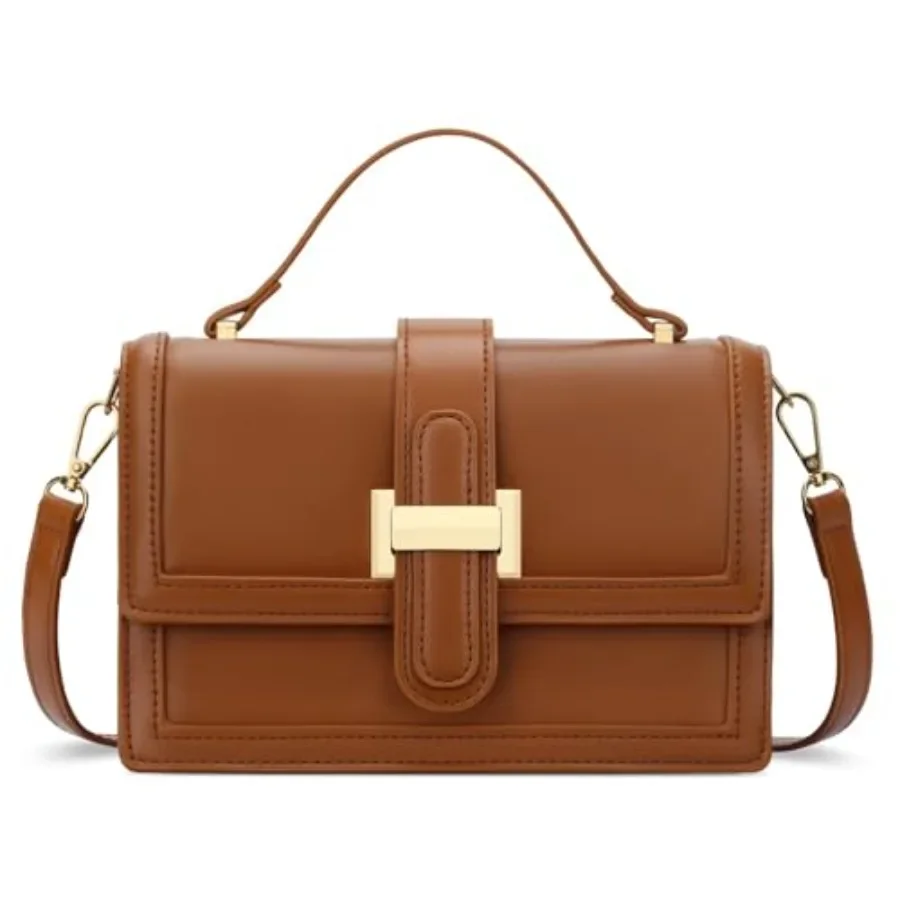 

KKXIU Crossbody Bags for Women - Top Handle Purses for Lady, Leather Handbags Shoulder Clutch with Adjustable Shoulder Strap