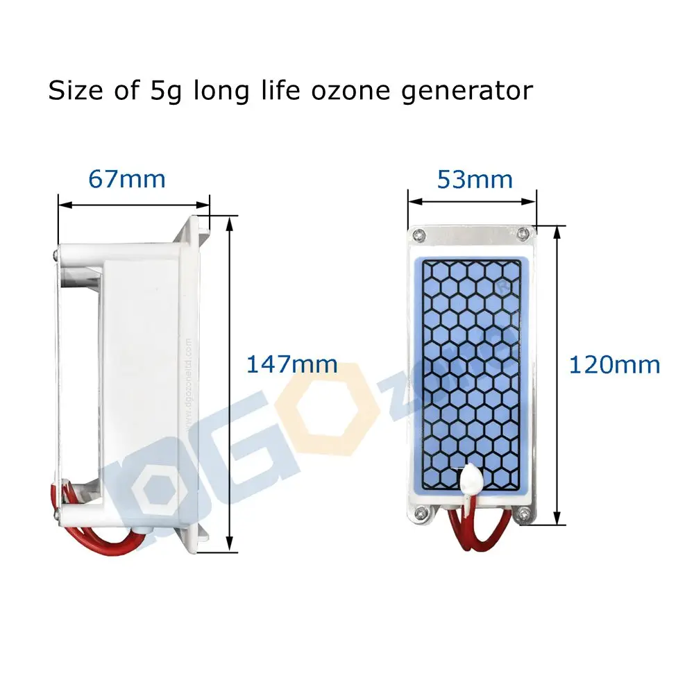 5g 7g 10g Integrated Ceramic Plate Ozone Generator for Air Purifying Purifier Ozonizer Manufacturer DGOzone