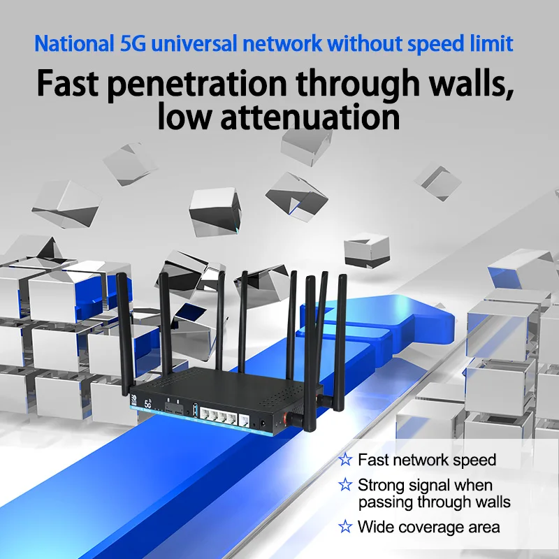 Router 5G doppia scheda SIM ZBT 2 * SIM Wifi6 3000Mbps Openwrt DDR4 1GB 4 * LAN USB3.0 Modem 5G MU-MIMO 4T4R Antenna Wifi Booster