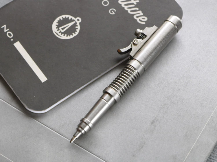 1 Piece Stainless Steel Press Ball Point Pen