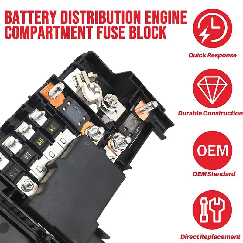 New-For Chevrolet Malibu 2014-2016& Malibu Limited 2016 Engine Compartment Fuse Block 23223079 601-700 Battery Distribution