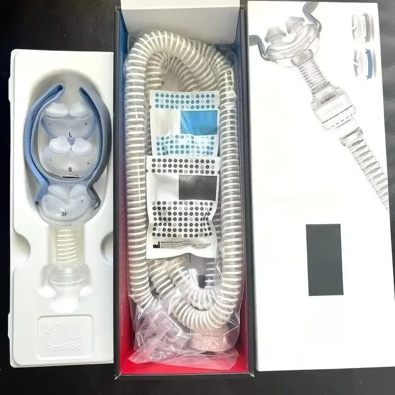 Airfit P10 Mask Pack for Air Mini CPAP Nasal Pillow Set with Headgear Short Tube and HumidAirX Sleep Apnea