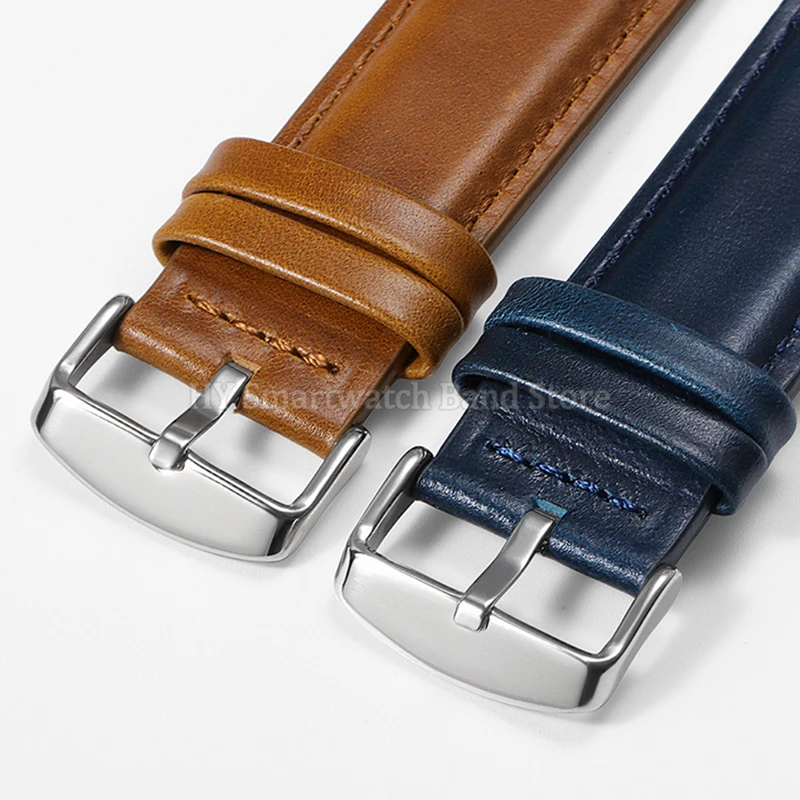 18mm 20mm 22mm 24mm 26mm cinturino per orologio in pelle fatto a mano uomo donna cinturino da polso universale cinturino marrone vintage cintura a sgancio rapido