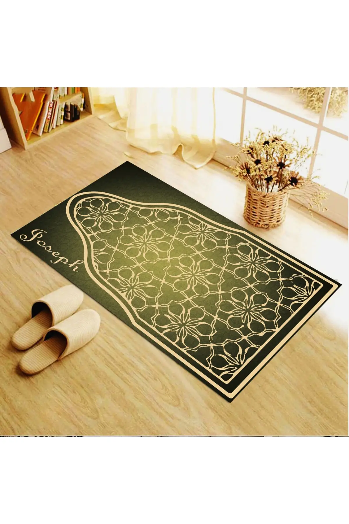 DOLBOVI non-slip base washable thick and soft prayer Rug Rug prayer Rug