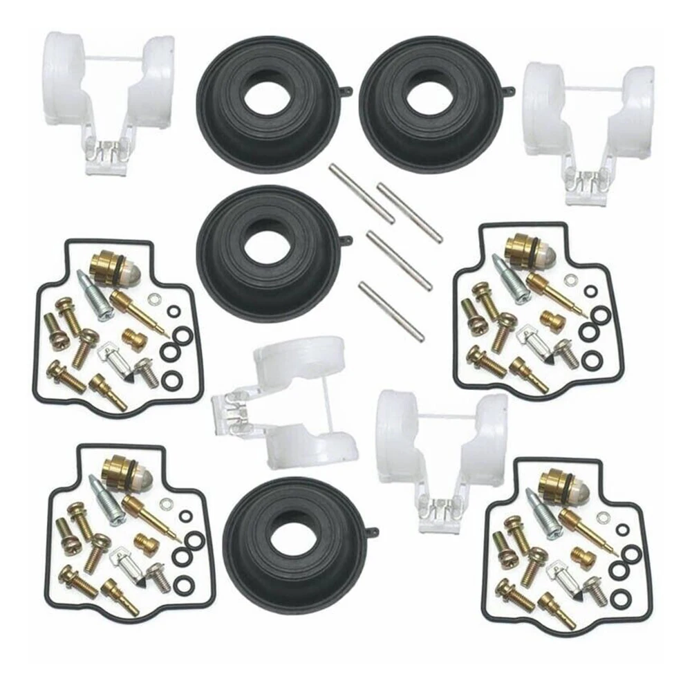 

Upgrade Your For Kawasaki with 4X Carburetor Repair Kit for ZX600 ZX6R ZZR600 Diaphragm and Float Fits 1990 2005