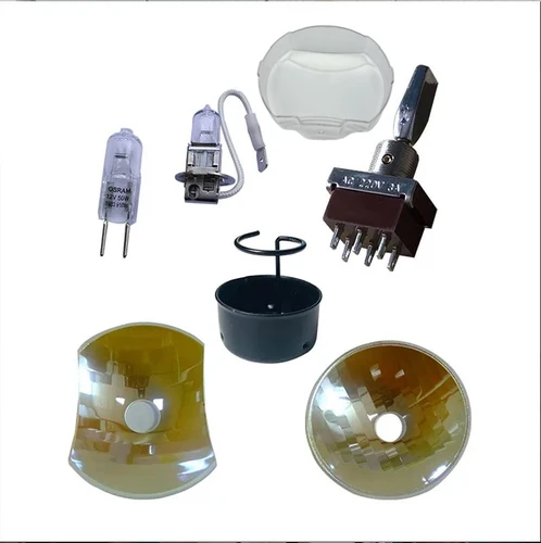 Imagen 1 del producto Lámpara halógena Dental, pantalla cuadrada, accesorios de luz Dental, accesorios para silla Dental, piezas de luz Dental, cubierta de lámpara