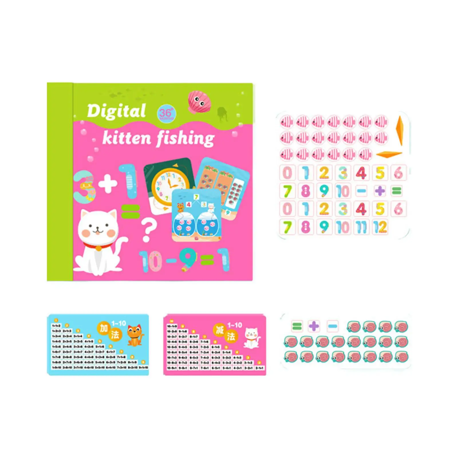 Addition and Subtraction Workbook Number Recognition Math Counters Digital Cognition Toys for Toddlers Girls Boys Birthday Gift