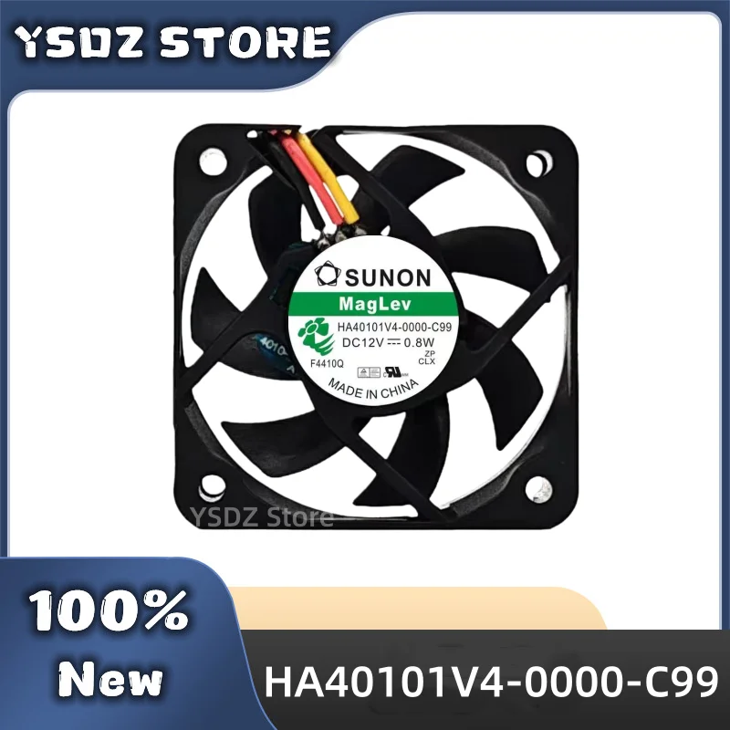 100%New Sunon HA40101V4-0000-C99 40*40*10mm Cooling fan 12V 0.8W 0.06A 3-wire or 2-wire Support velocimetry HA40101V4 in stock