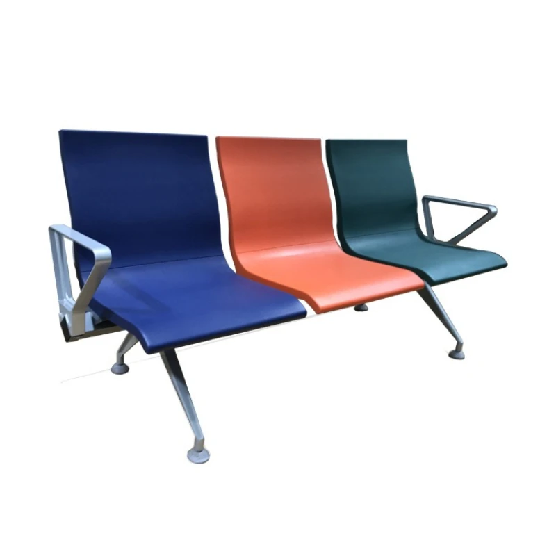 

Public row chair polyurethane PU three-person bank airport chair hospital infusion waiting