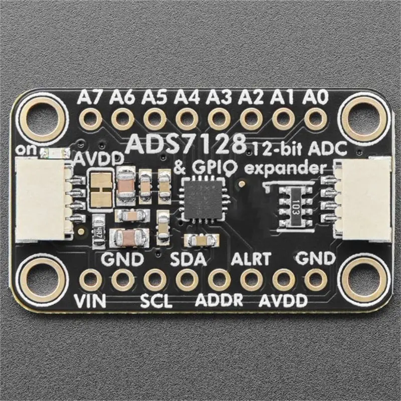 B29C-ADS7128 For Adafruit Compatible 8-Channel ADC& GPIO Expansion Board-STEMMA QT/Qwiic Expander