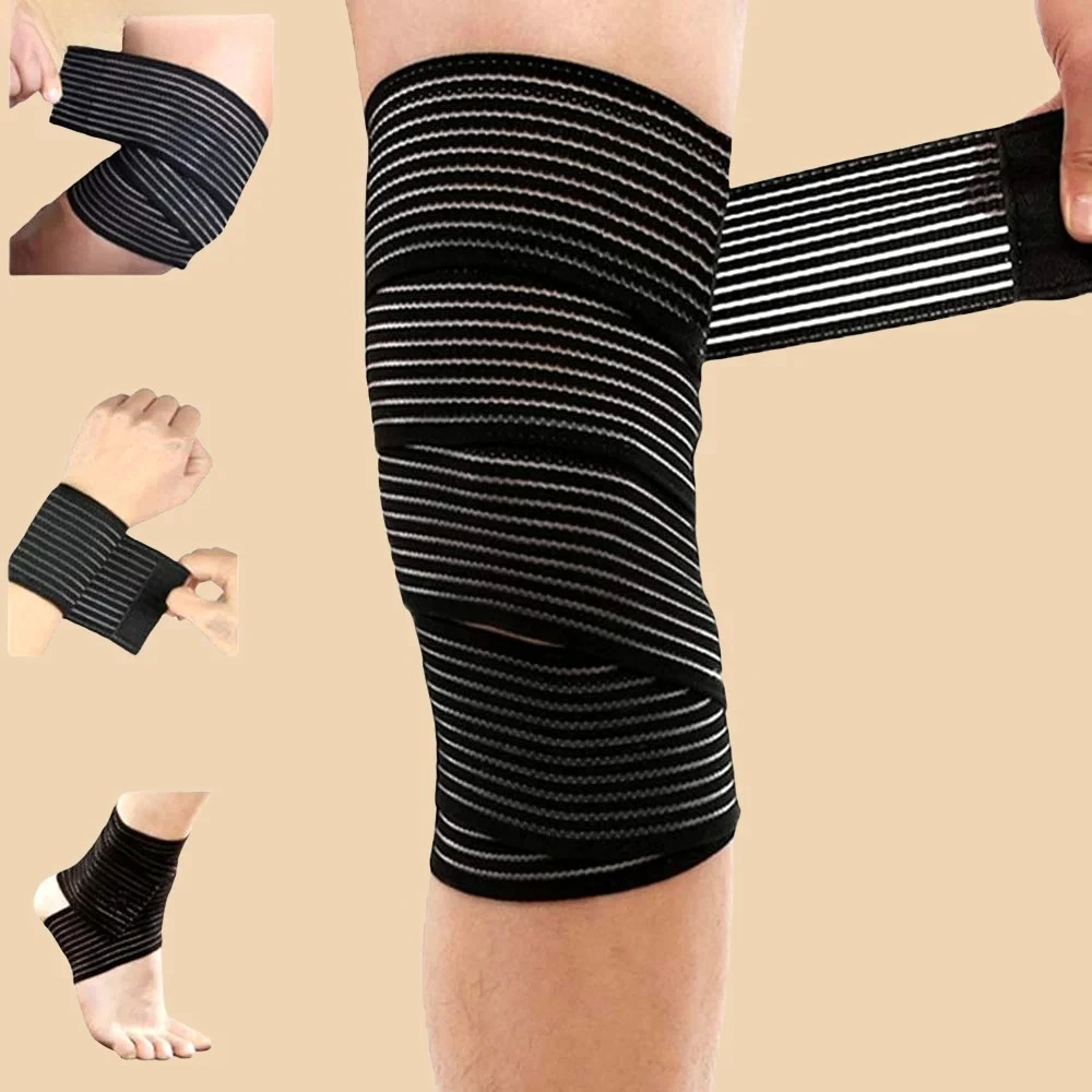 Full-Length 40-300cm Knee Elbow Support Wrap- AAdjustable Strap for Sports, Gym & Fitness | Wrist Ankle Pain Relief Bandage Cuff